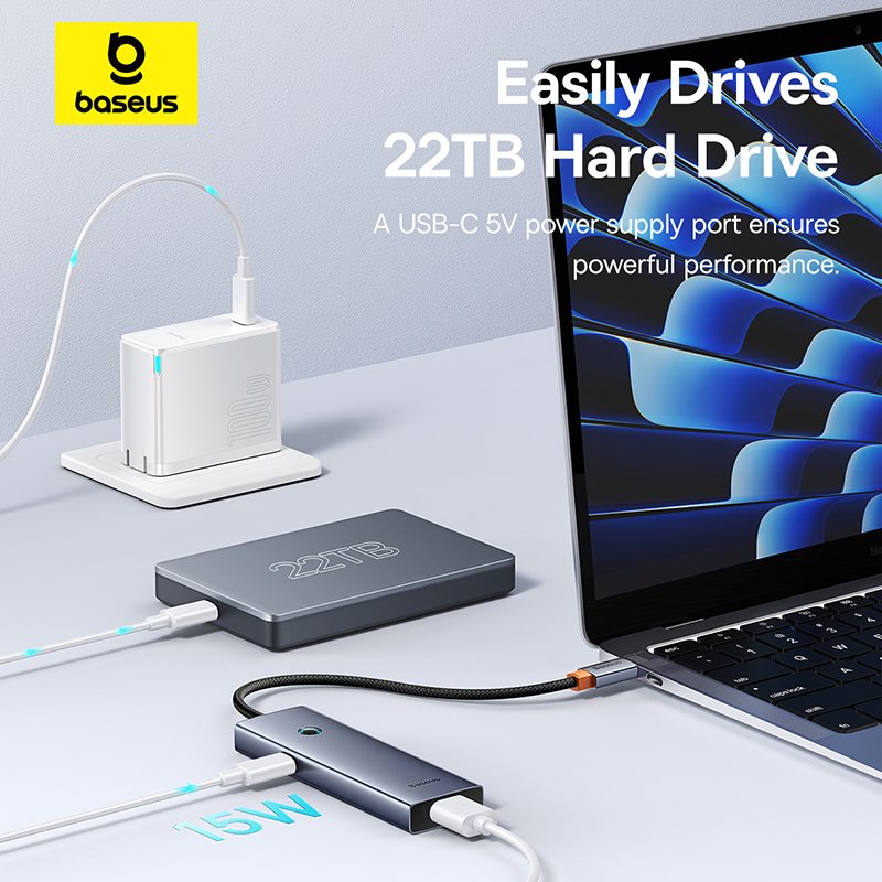 Baseus 4-Port HUB UltraJoy Series - Space Grey - 1Y - Image 16