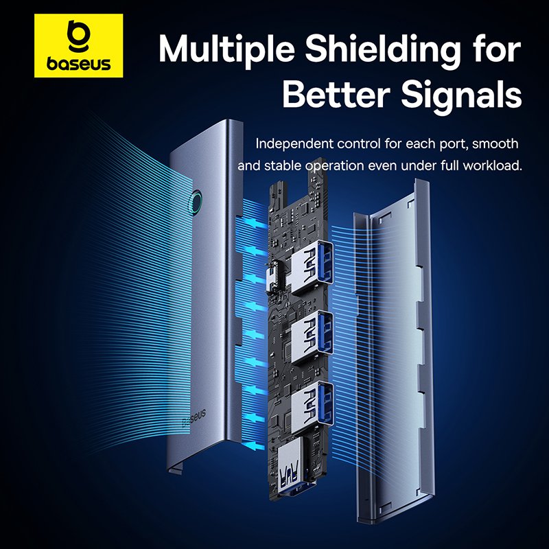 Baseus 4-Port HUB UltraJoy Series - Space Grey - 1Y - Image 15