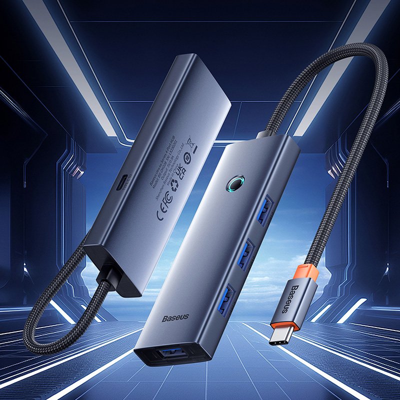 Baseus 4-Port HUB UltraJoy Series - Space Grey - 1Y - Image 10