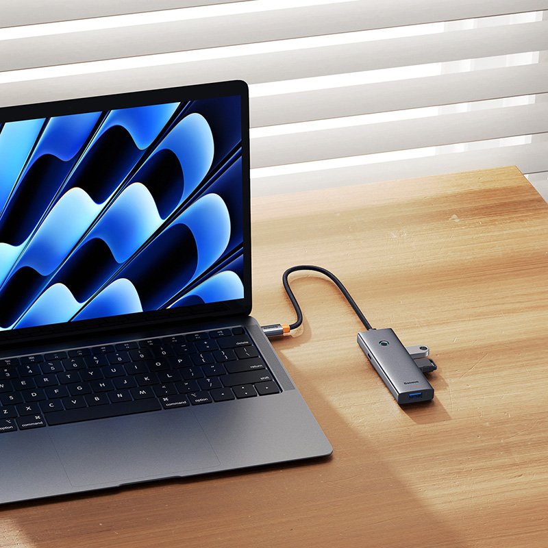 Baseus 4-Port HUB UltraJoy Series - Space Grey - 1Y - Image 11