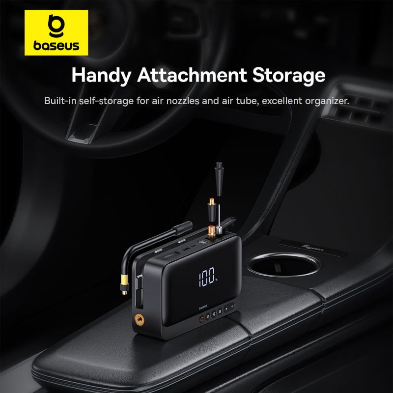 Baseus 600A Super Energy Series 4-in-1 Car Jump Starter - Cluster Black - 6M-baseuscolombo