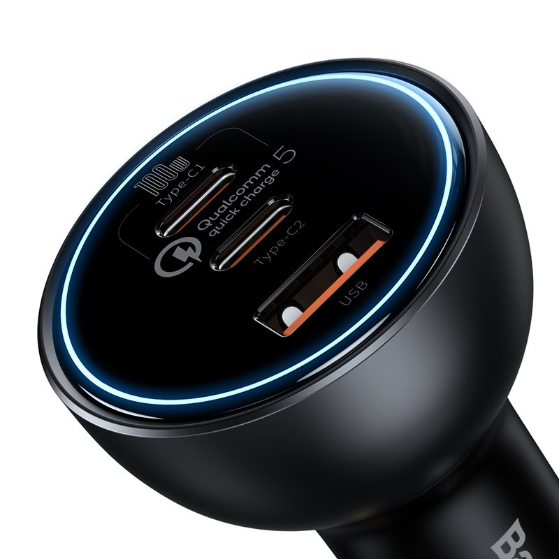 Baseus 160W Qualcomm? Quick Charge? 5 Technology Car Charger 2C+U- 1Y - Image 4
