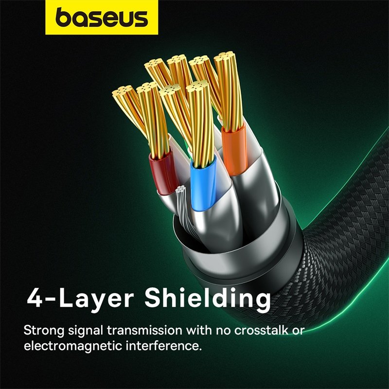 Baseus 10Meter High Speed CAT8 40Gigabit Ethernet Nylon Braided Cable - 1Y - Image 4