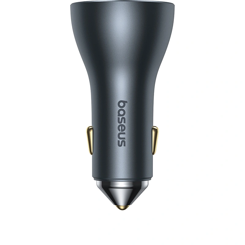 Baseus Golden Contactor Pro GaN Fast Charging Car Charger U+2C 65W Lunar Gray Baseuscolombo