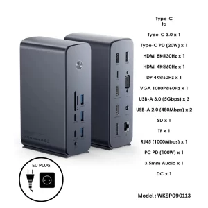 Baseus-UnionJoy-Pro-EU-PIN-17-Port-Four-Screen-Multifunctional-HUB-Docking-Station