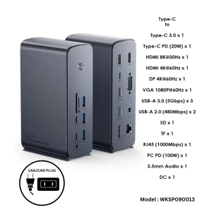 Baseus-UnionJoy-Pro-USCA-Pin-17-Port-Four-Screen-Multifunctional-HUB-Docking-Station