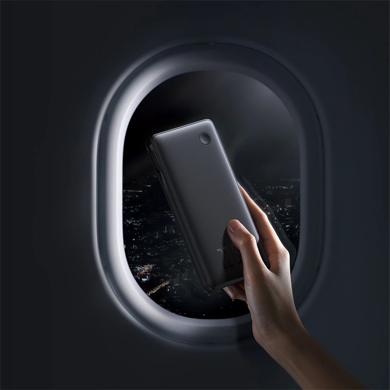 Baseus Airpow Lite 10000mAh 22.5W Power Bank Dual-Cable - Cosmic Black - P10067501123-00 Baseuscolombo