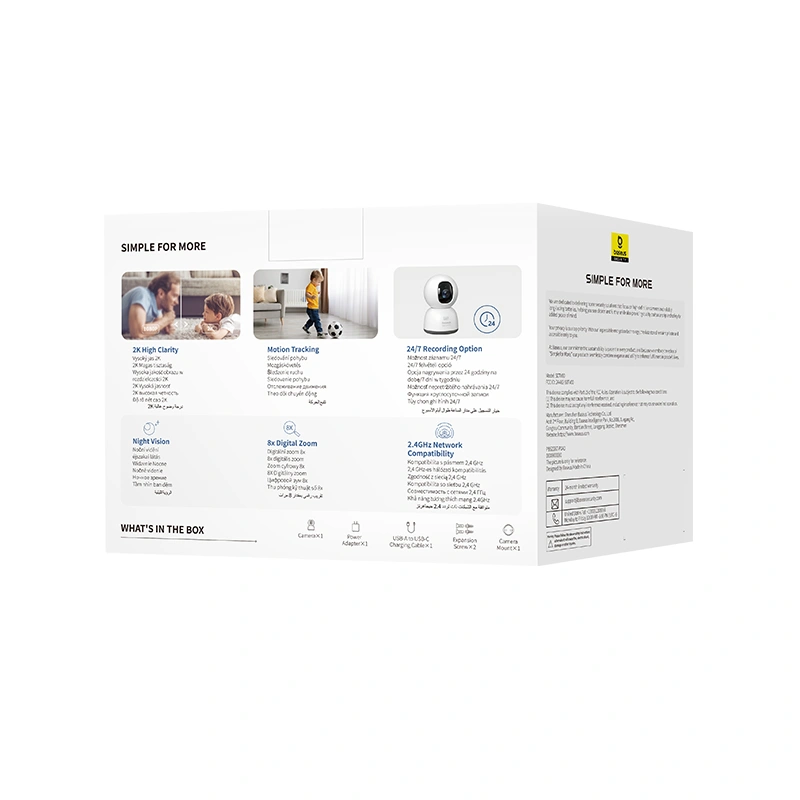 Baseus Security 2K P1 Lite Indoor Camera - UK - White - S0TV002133 Baseuscolombo