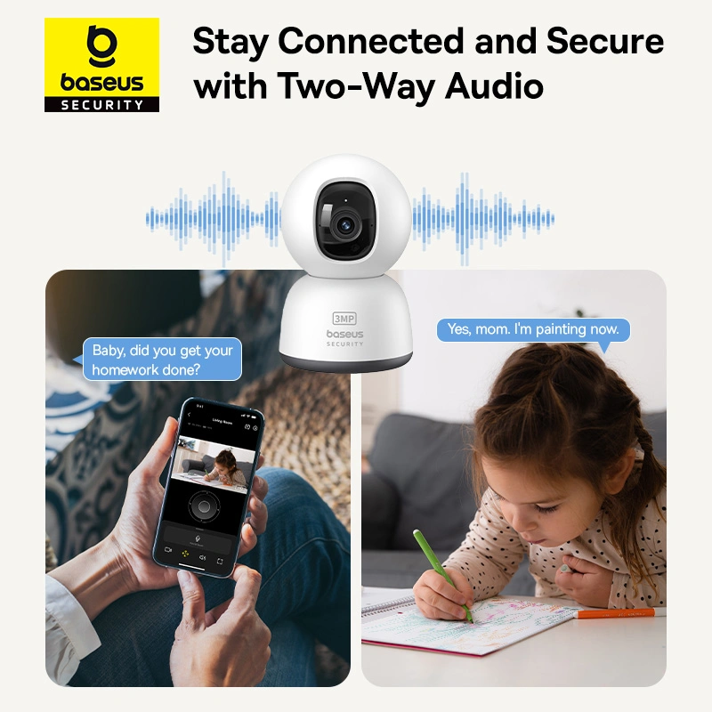 Baseus Security 2K P1 Lite Indoor Camera - UK - White - S0TV002133 Baseuscolombo