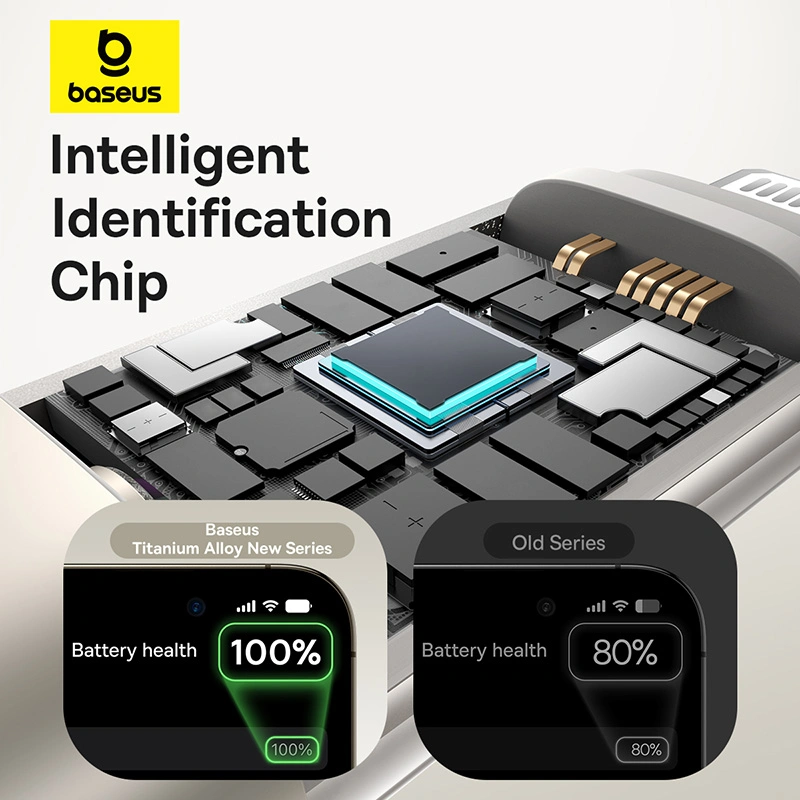 Baseus Titanium Alloy 1 Meter USB to Lightning 2.4A Fast Charging Cable - Galaxy Titanium Gold - P10378102G21-01 Baseuscolombo