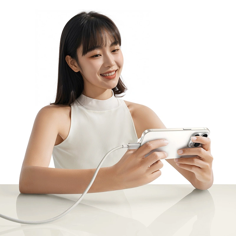 Baseus Titanium Alloy 1 Meter USB to Lightning 2.4A Fast Charging Cable - Galaxy Titanium Gold - P10378102G21-01 Baseuscolombo