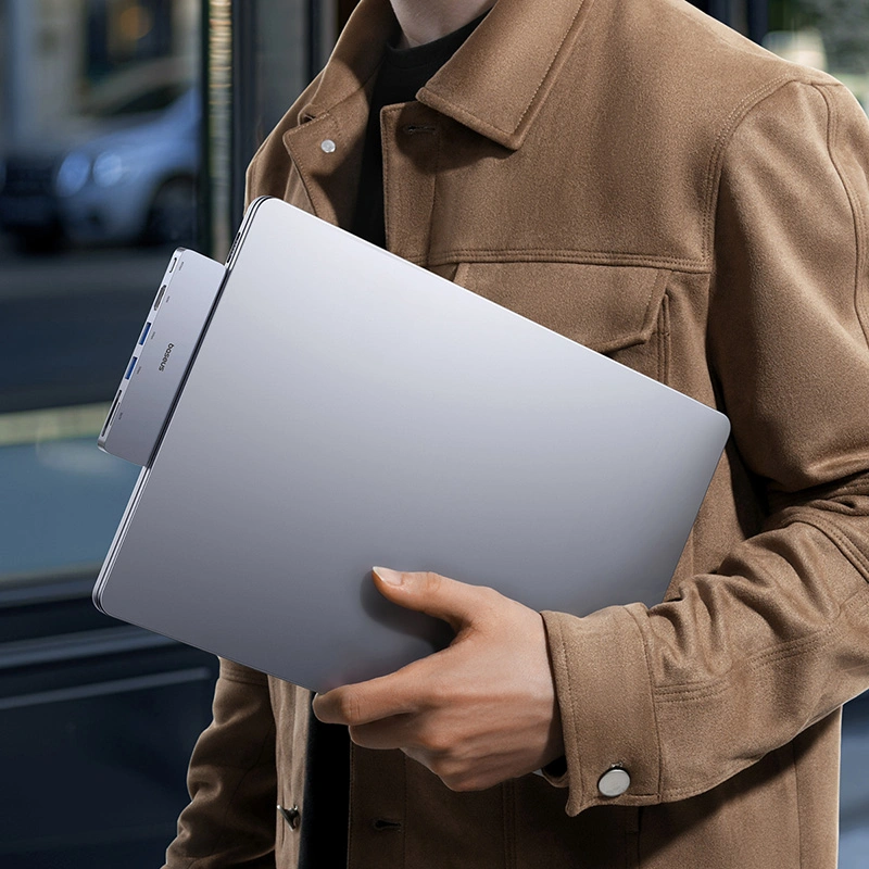 Baseus UltraJoy Series 6-Port HUB (Direct-Link Type) (Type C 2 to USB-C 40Gbps1+HDMI 4K@30Hz1+USB3.02+SDTF3.01) - Space Grey - B00052802811-04 Baseuscolombo