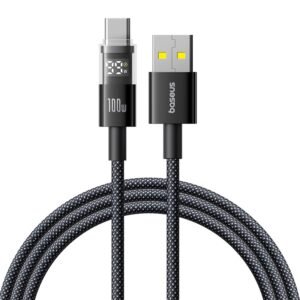 Baseus 1meter 100W Display 2 Series USB-A to USB-C Fast Charging Cable