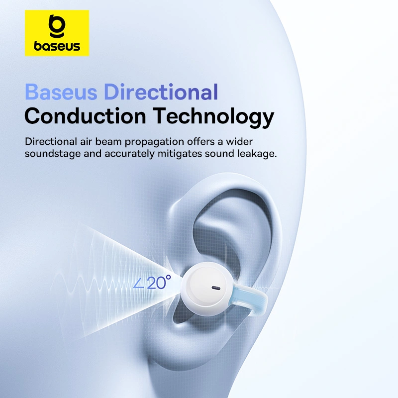 Baseus AirGo 1 Ring Open-Ear TWS Earbuds - Stellar White - A00069201223-00 Baseuscolombo