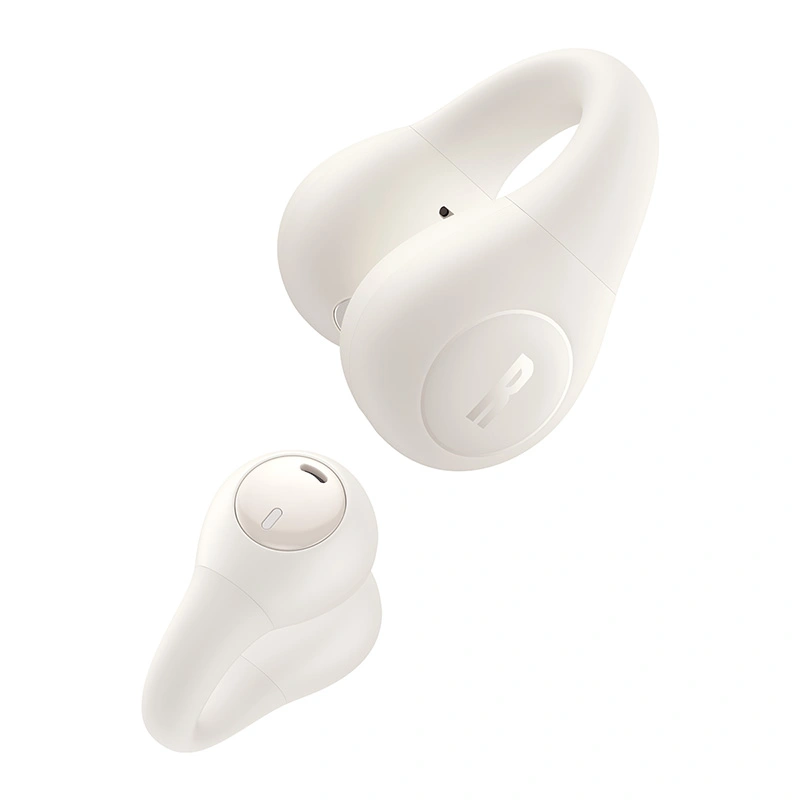 Baseus Bass 15 Clip Open-Ear True Wireless Earphones (With Simple charging cable Type-C 3A 0.3m White-Baseus new logo) 1 - Stellar White - A00079500223-00 Baseuscolombo