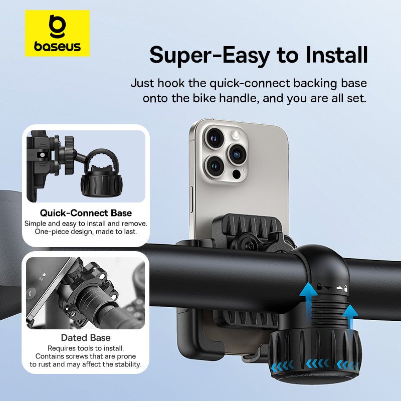Baseus GoTrip Series Bike Phone Mount Holder - Image 14