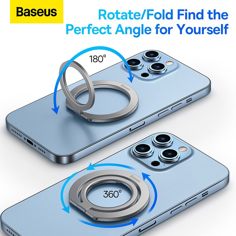 Baseus Halo Series Foldable Metal Ring Stand - Image 15