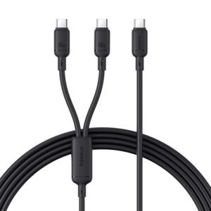 Baseus New Pudding Series 1.5Meter 100W Type-C to Dual Type-C Fast Charging Cable
