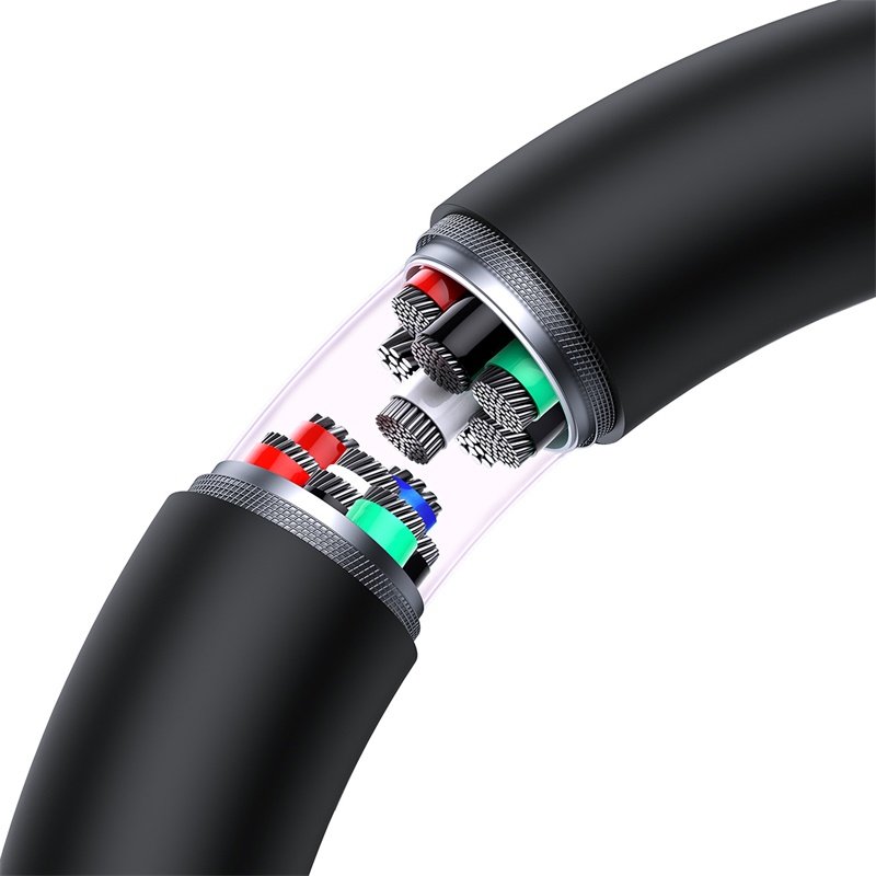 Baseus New Pudding Series 1.5Meter 100W Type-C to Dual Type-C Fast Charging Cable - Image 5