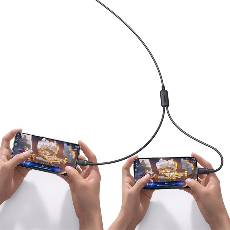 Baseus New Pudding Series 1.5Meter 100W Type-C to Dual Type-C Fast Charging Cable - Image 6