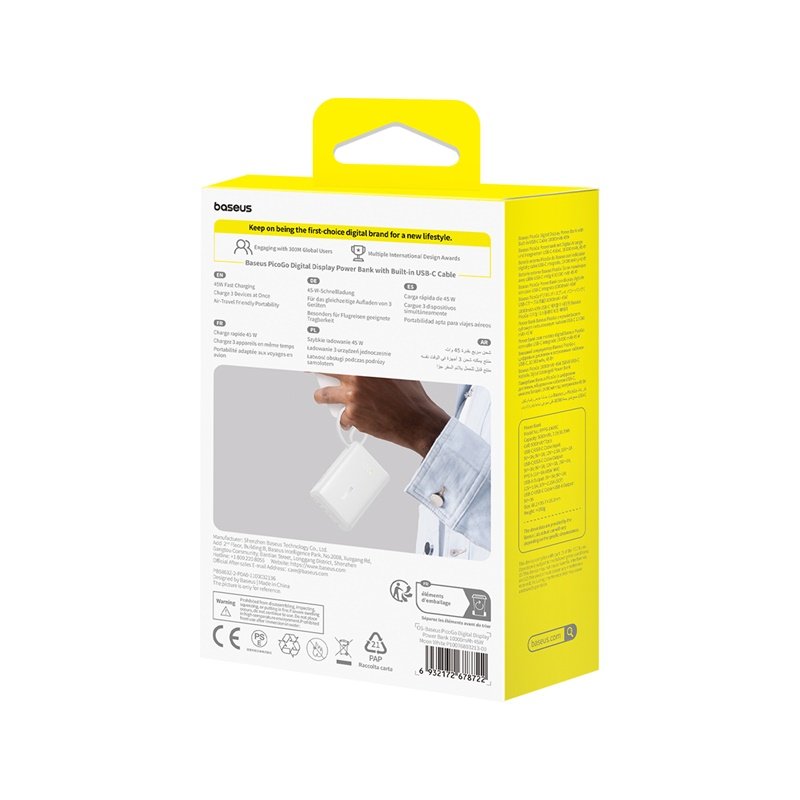 Baseus PicoGo 45W 10000mAh Digital Display Power Bank - Image 13