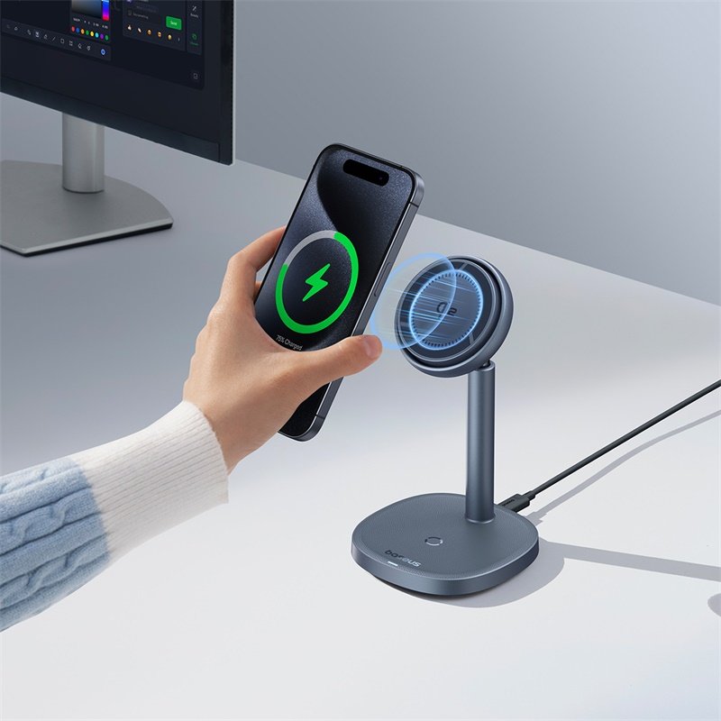 Baseus Qi2 20W Orbit 2 Pro Air-Cooled 2-in-1 Wireless Charging Stand - Image 10