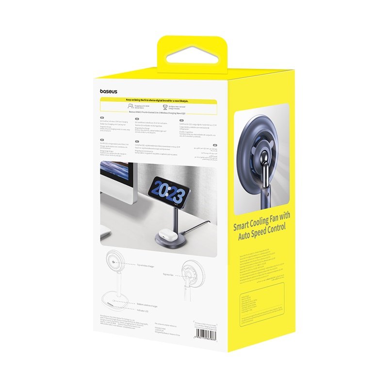 Baseus Qi2 20W Orbit 2 Pro Air-Cooled 2-in-1 Wireless Charging Stand - Image 20