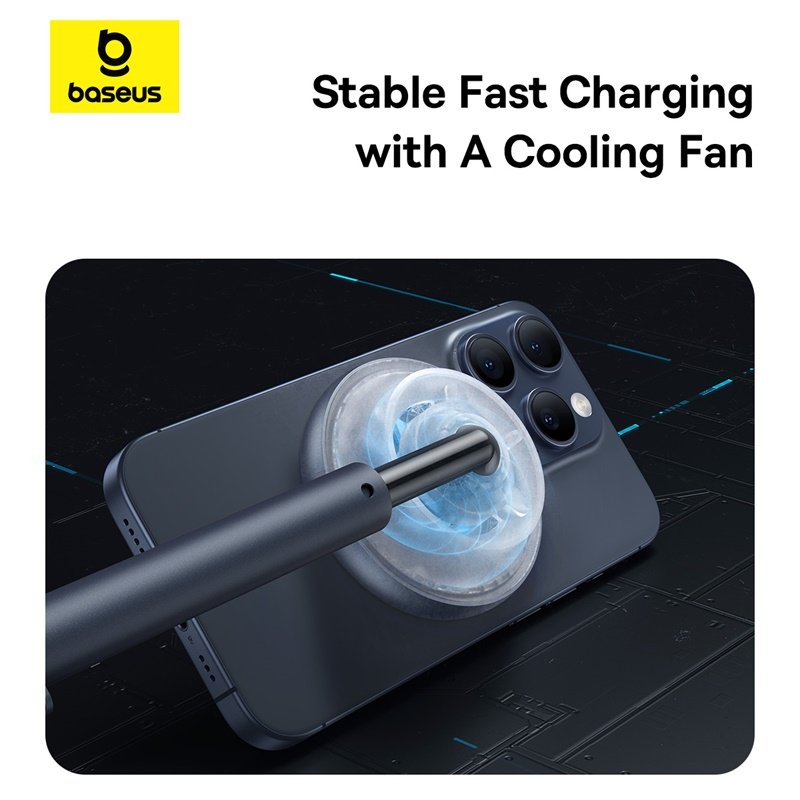 Baseus Qi2 20W Orbit 2 Pro Air-Cooled 2-in-1 Wireless Charging Stand - Image 16