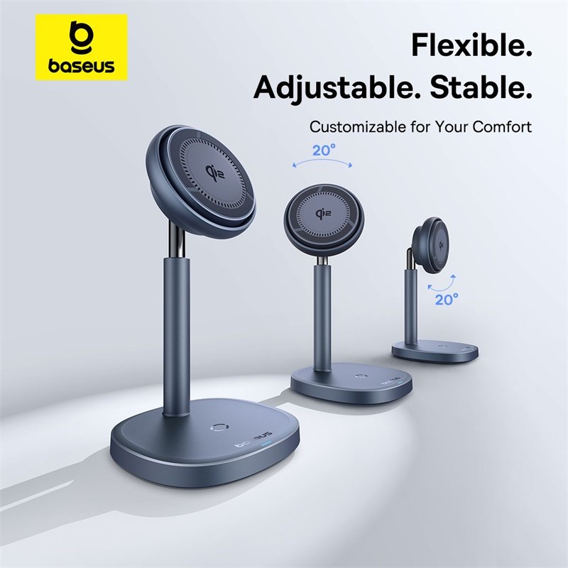 Baseus Qi2 20W Orbit 2 Pro Air-Cooled 2-in-1 Wireless Charging Stand - Image 13