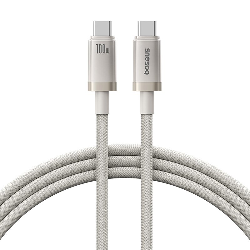 Baseus 1Meter 100W Titanium Alloy Type-C to Type-C Fast Charging Cable