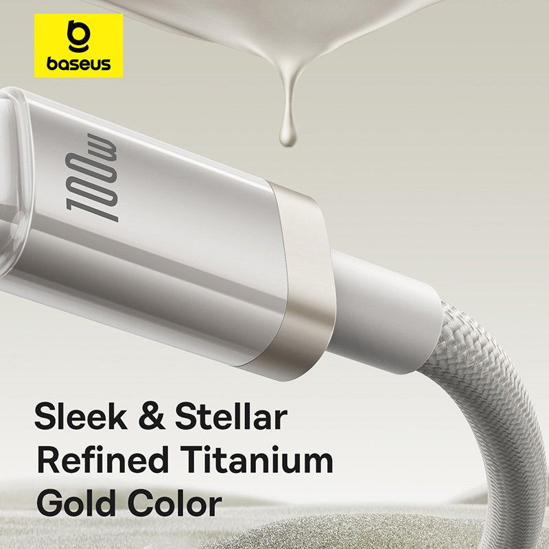 Baseus 1Meter 100W Titanium Alloy Type-C to Type-C Fast Charging Cable - Image 15