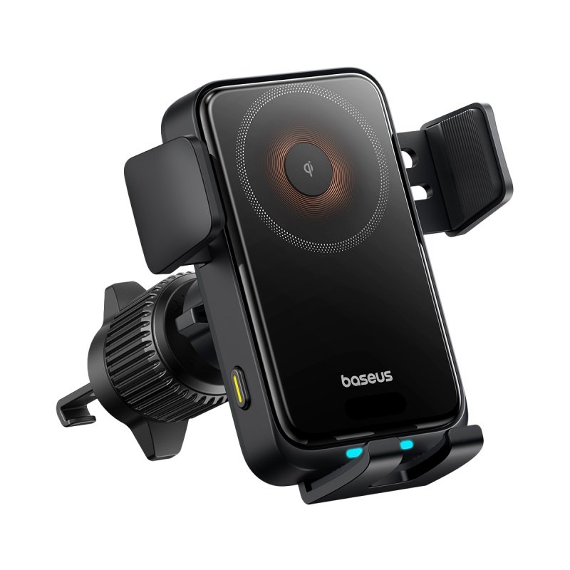 Baseus Wisdom Pro Auto Coil Alignment Car Mount Wireless Charger Air Outlet Version