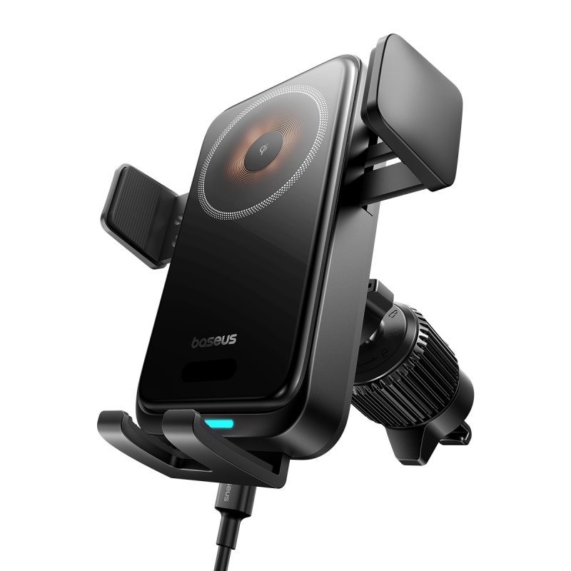 Baseus Wisdom Pro Auto Coil Alignment Car Mount Wireless Charger Air Outlet Version - Image 5