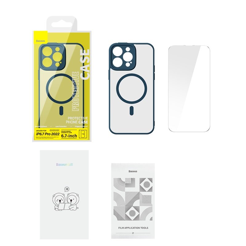 Baseus iPhone 14 Pro Max Frame Series Magnetic Case - Image 15