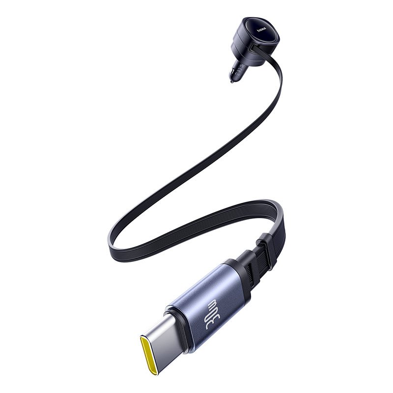Baseus Enjoyment Max Car Charger C+C Cables 60W Cosmic Black - Image 5