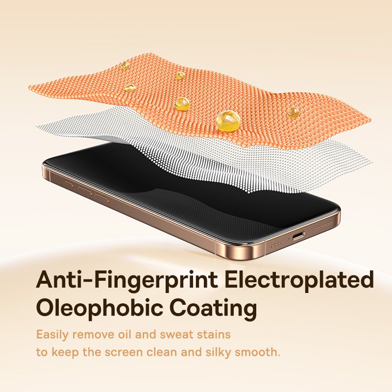 Baseus iPhone 16 Pro Full-View 3D HD Hot-Bending Tempered Glass Screen Protector - Image 4