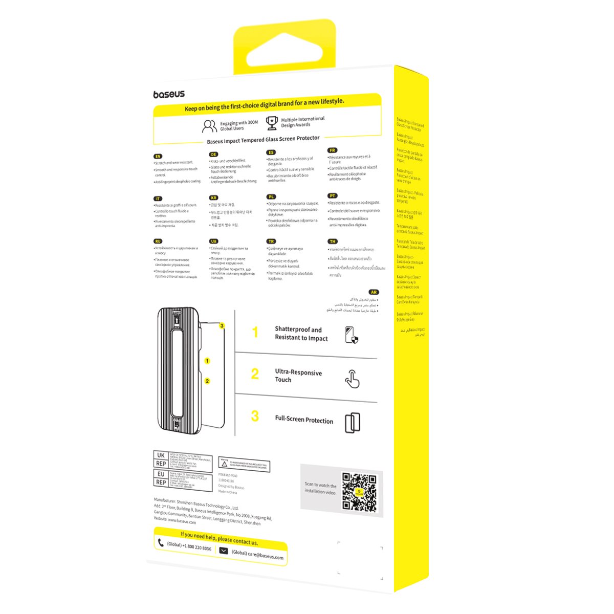 Baseus iPhone 17 Impact HD Tempered Glass Screen Protector with Dustproof Installation Tray Clear - Image 9