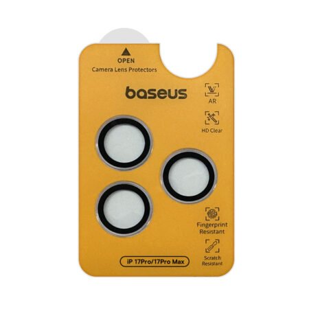 Baseus iPhone 17 Pro / 17 Pro Max Impact Anti-Reflective HD Lens Protector  Clear