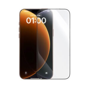 Baseus iPhone 17 Pro Crystalline HD Tempered Glass Screen Protector with Dustproof Installation Tray Clear