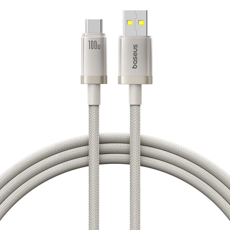 Baseus 1 Meter 100W Titanium Alloy Fast Charging Cable USB to Type-C Galaxy Titanium Gold
