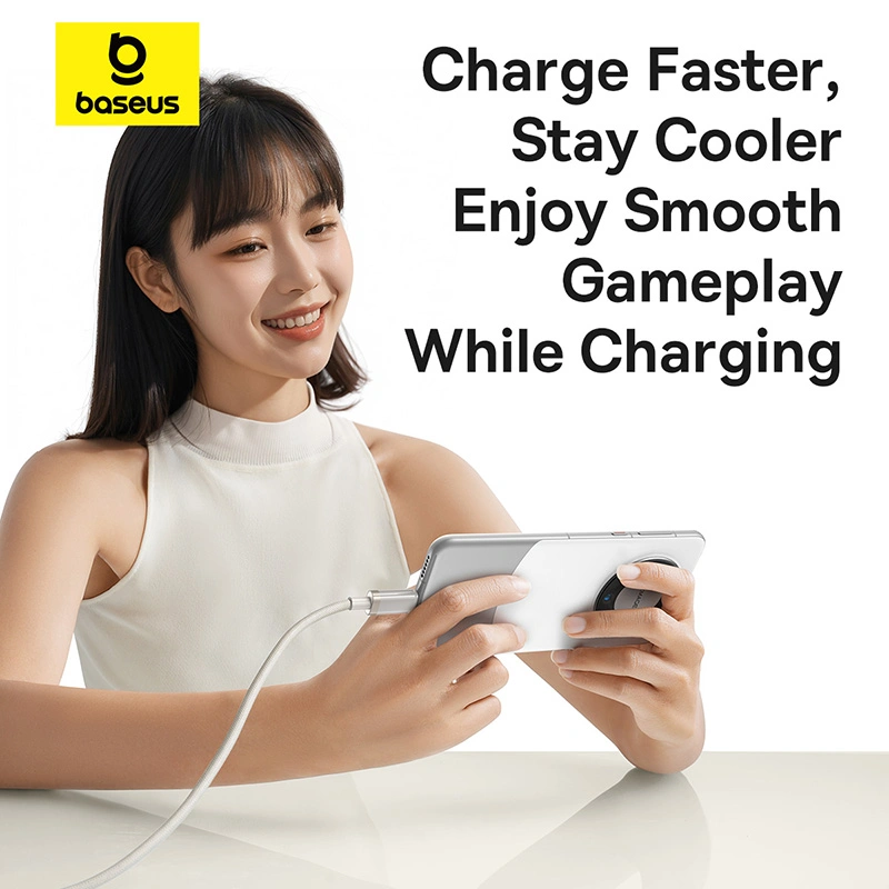 Baseus 1 Meter 100W Titanium Alloy Fast Charging Cable USB to Type-C Galaxy Titanium Gold - Image 3