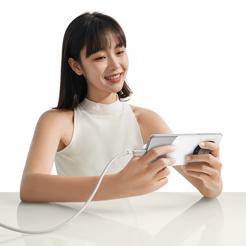 Baseus 1 Meter 100W Titanium Alloy Fast Charging Cable USB to Type-C Galaxy Titanium Gold - Image 8