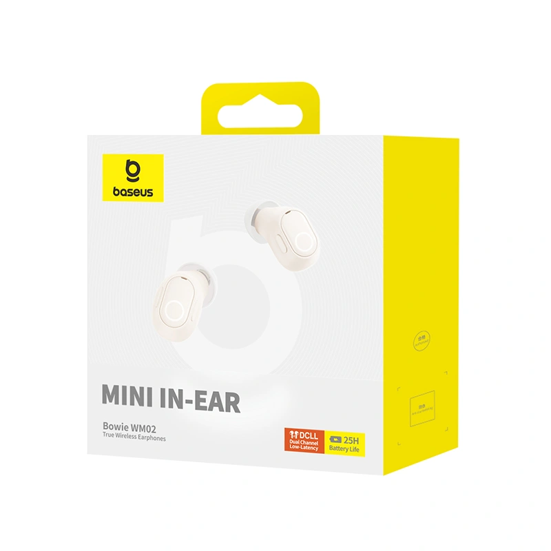 Baseus Bowie WM02 TWS Wireless In-Ear Bluetooth Earbud – Creamy-White - Image 17