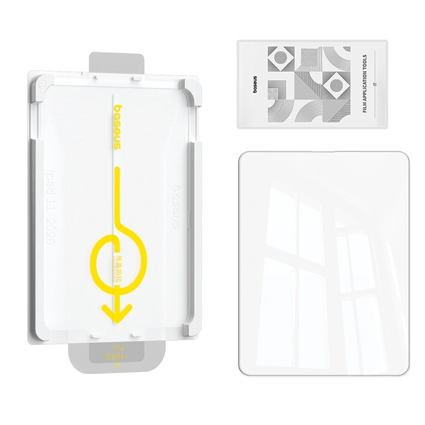 Baseus iPad Pro 12.9" (2018/2020/2021/2022) Crystalline HD Tempered Glass Screen Protector - Image 9