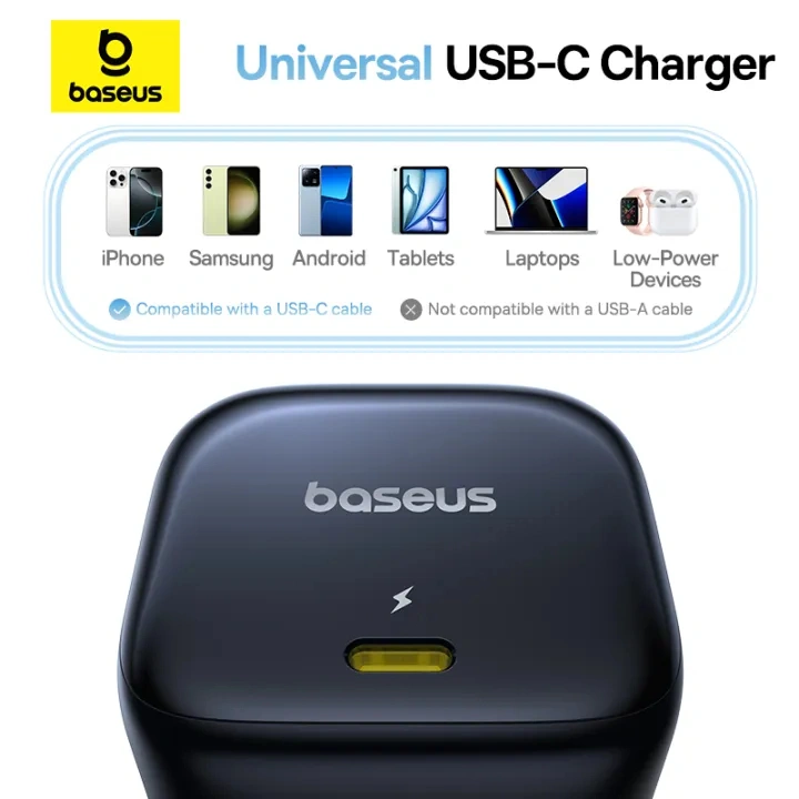 Baseus 45W PicoGo AE11 GaN 6 Type-C Fast Charger – Cosmic Black - Image 6